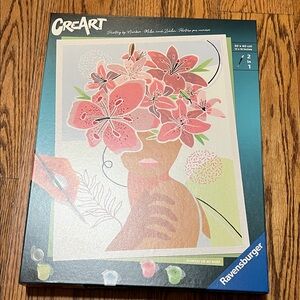 Ravensburger CreArt Floral Paint Kit - Pink and Green